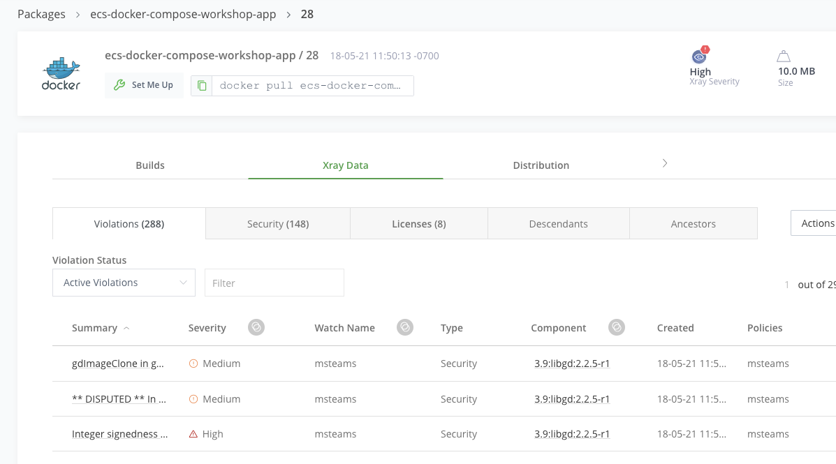 Npm Build Xray Data