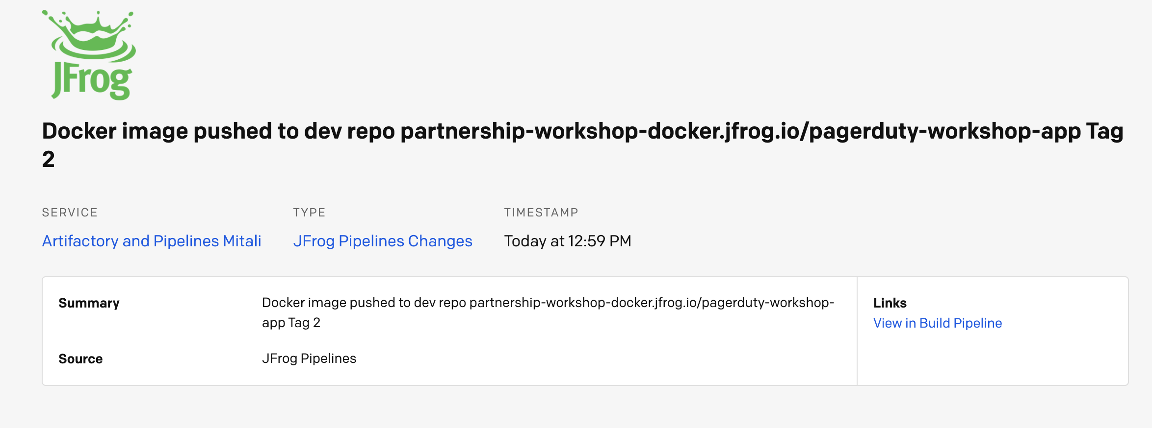 Pagerduty Pipeline Events